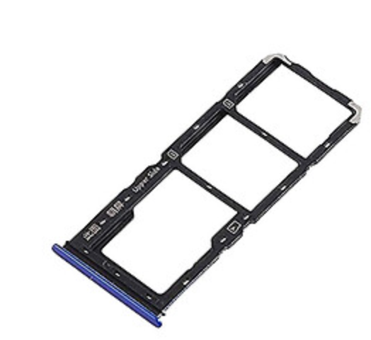 Слот Sim-карти і карти пам'яті для Vivo Y20, синій, Purist Blue, на дві Sim-карти