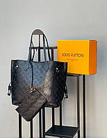 Сумка черная женская Louis Vuitton Сумка большая Луи Витон Шопер Люкс качество