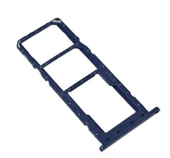 Слот Sim-карти і карти пам'яті для Samsung A125F Galaxy A12 Dual Sim, синій, на дві Sim-карти