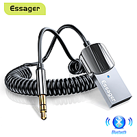 Автомобильный Bluetooth-адаптер Essager EB01 USB Bluetooth 5.0 Ресивер для автомобіля, для підключення Aux