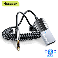 Автомобильный Bluetooth-адаптер Essager EB01 USB Bluetooth 5.0 Ресивер для автомобіля, для підключення Aux