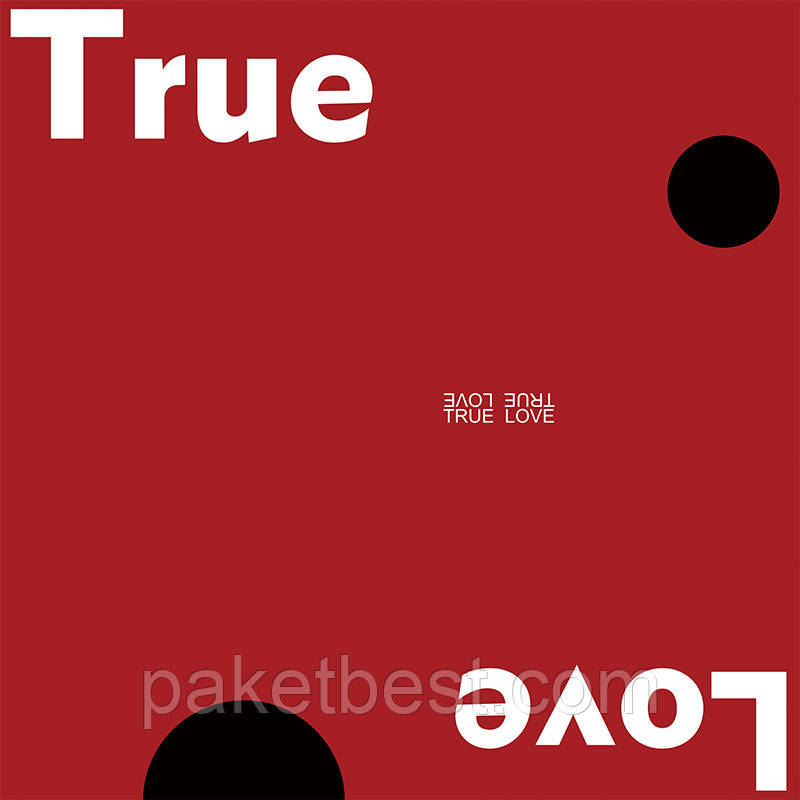 Двостороння калька ( 58х58 см) 20 штук  True Love