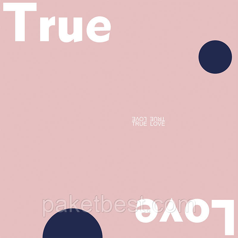 Двостороння калька ( 58х58 см) 20 штук True Love