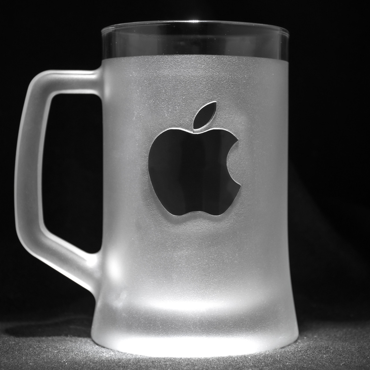 Матовий бокал для пива з гравіюванням лого Apple
