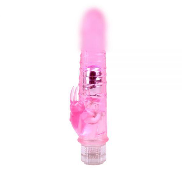 Rabbit-вібратор Chisa Jelly Glitters Dual Teaser, Pink, 23х3,6 см., фото 1