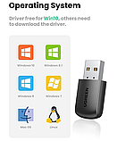 Адаптер Wifi UGREEN AC650 (CM448) двохдіапазонний, 5G/2.4 G, фото 4