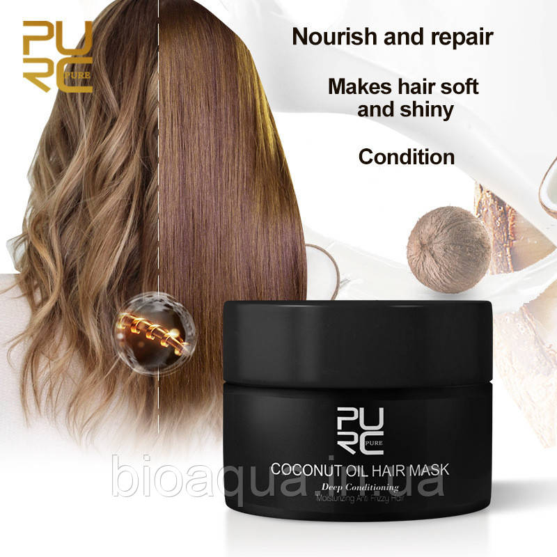 Відновлювальна маска для волосся PURC PURE Coconut з кокосовою олією 60 ml