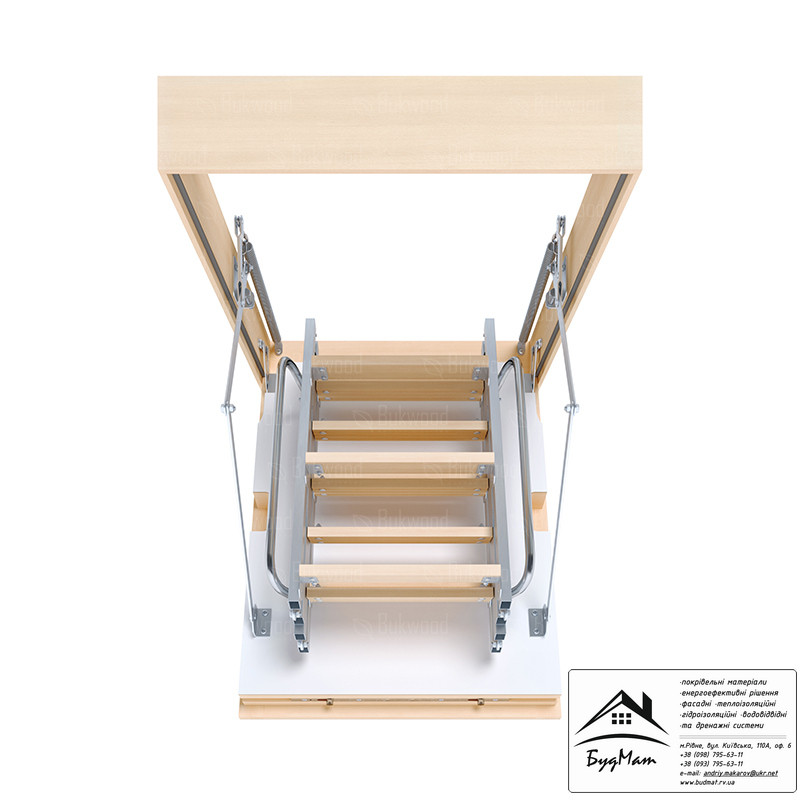 Чердачная лестница Bukwood Double Luxe Metal Mini - фото 5 - id-p1583065622