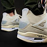 Кросівки Nike Air Jordan 4 Retro Off-White Sail - CV9388-100, фото 10