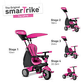 Дитячий велосипед Smart Trike Glow 4 в 1 рожевий