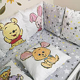 Захист бортики бампер в дитяче ліжечко 120*60 см - 12 подушок і простирадло на гумці, фото 3