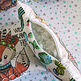 Захист бортики бампер в дитяче ліжечко 120*60 см - 12 подушок і простирадло на гумці, фото 2