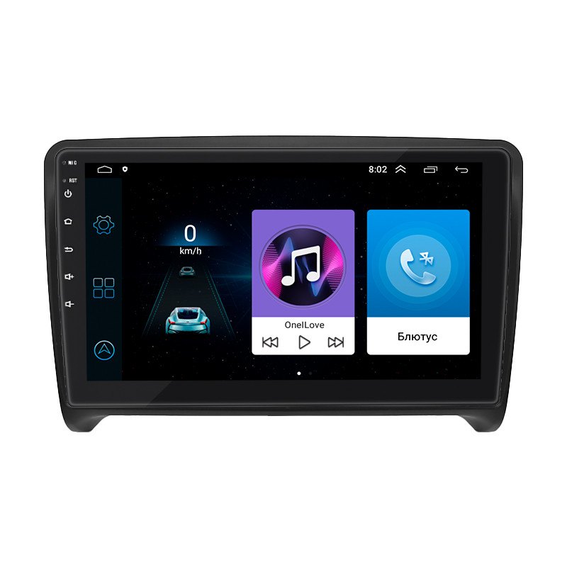 Стандартна стрічка Lesko для Audi TT II (8J) Рестайлінг 2010-2014 екран 9 "1/16 ГБ Wi-Fi GPS Основа, фото 1