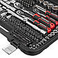 Набір інструментів 1/2" & 3/8" & 1/4", 219ед., Cr-V STORM INTERTOOL ET-8219, фото 8