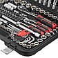 Набір інструментів 156 од., STORM, 1/2", 3/8", 1/4", Cr-V INTERTOOL ET-8156, фото 7