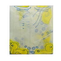 Дождевик детский силиконовый на кнопку с рисунками, 150 шт./бл