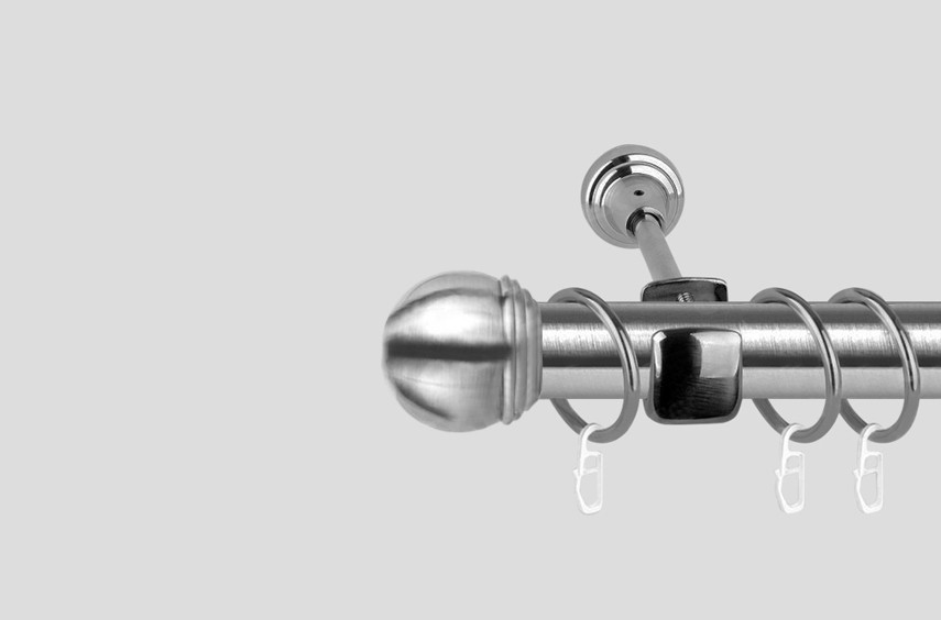 Карниз для штор металевий, однорядний 19 мм, Тоді Макс Сталь