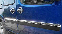 Молдинг дверний Вузька модель OmsaLine для Fiat Doblo I 2005-2010 (4 шт)