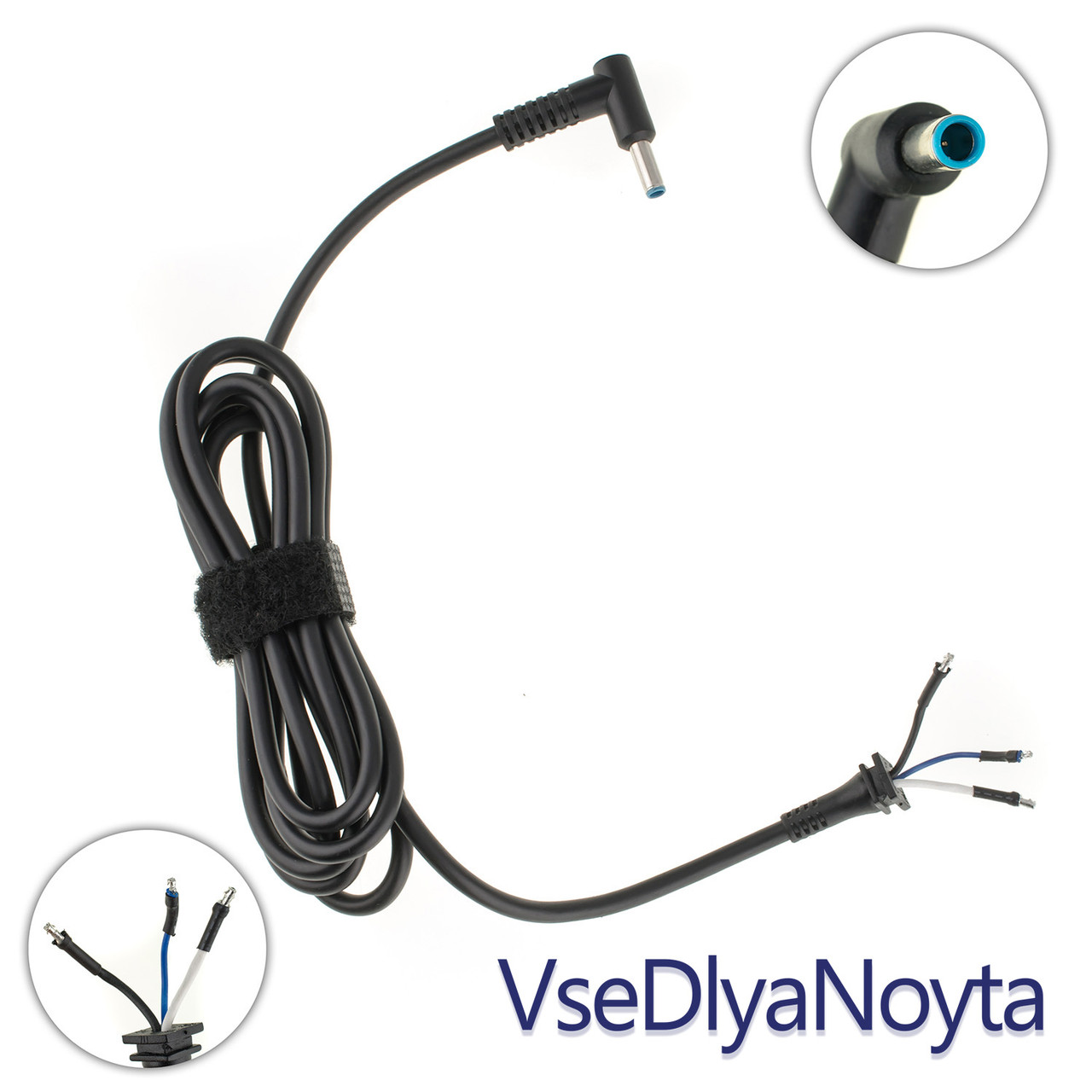 Оригинальный DC Кабель Питания для БП HP 90W 4.5x3.0мм+PIN, L-образный ...