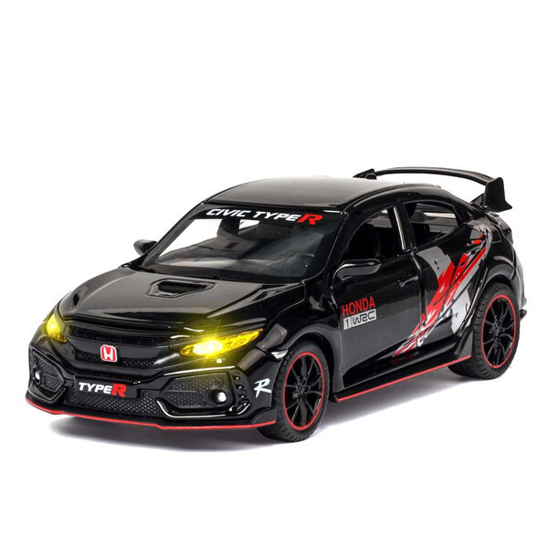 Машинка Honda Civic іграшка моделька металева колекційна 15 см Чорний (59440)