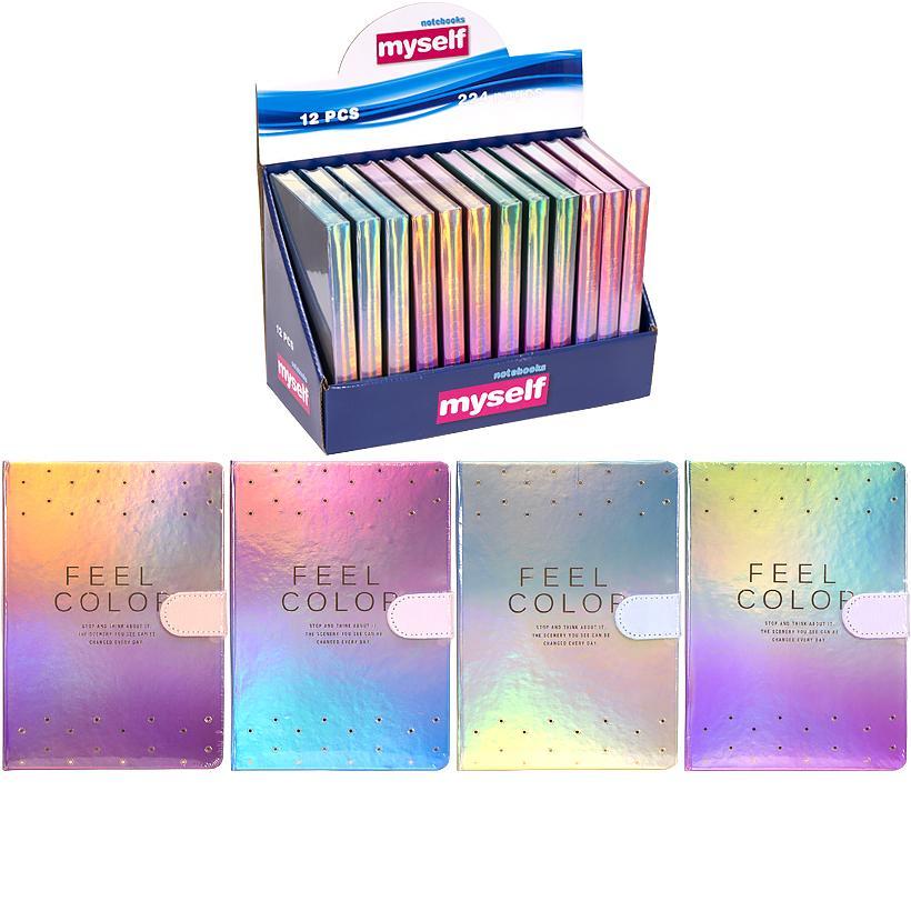 Блокнот А5 на магніті Color в клітинку 112 аркушів арт. MY002-3, фото 1