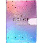 Блокнот А5 на магніті Color в клітинку 112 аркушів арт. MY002-3, фото 4