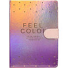 Блокнот А5 на магніті Color в клітинку 112 аркушів арт. MY002-3, фото 5