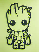 Дерев'яний декор на стіну, картина з дерева Грут 85x46 см