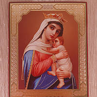 Лик Пресвята Богородиця "Відчайдушних єдина надія", 10х12 см