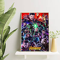 Плакат Avengers формат А3 без рам