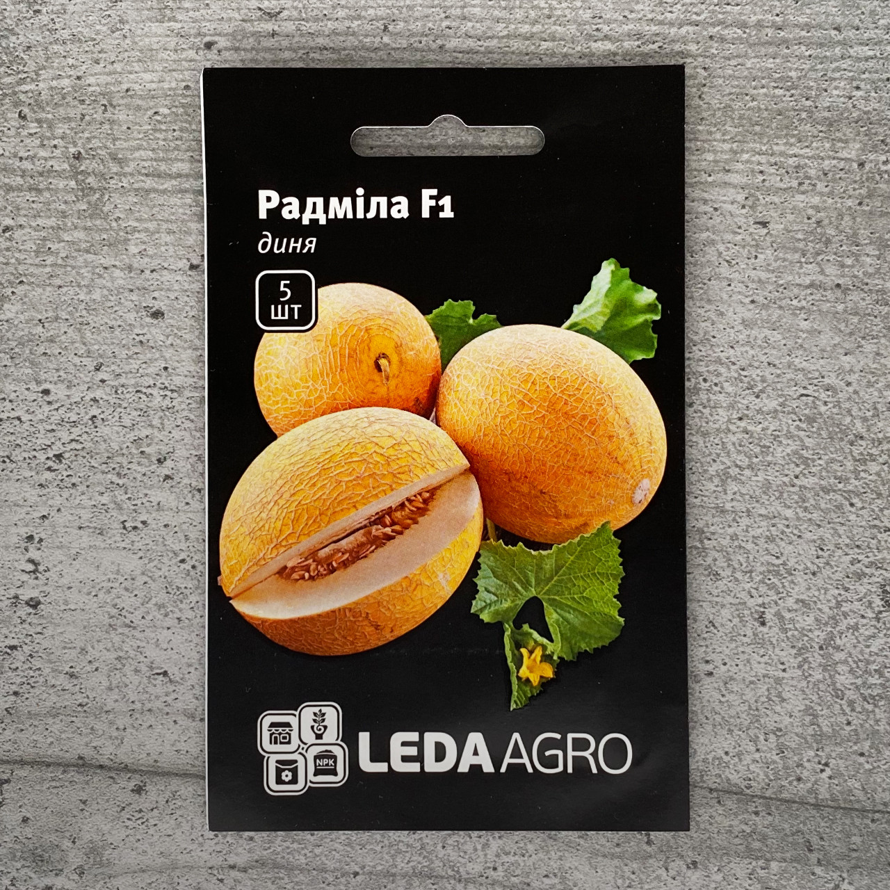 Диня Радміла F1 5 шт насіння пакетоване Leda Agro