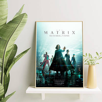 Плакат Matrix Resurrections Матриця Воскресіння формат А3 без рам