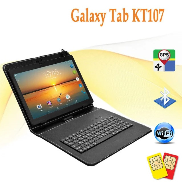 Ігровий планшет Galaxy Tab KT107 10.1" 2Sim 2/16 GB ROM 3G + Чохол-клавіатура
