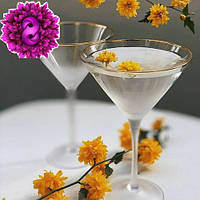 Набор бокалов для мартини 250мл оригинальные с цветным стеклом креативная подарочная посуда комплект 2 шт
