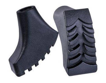 Гумові наконечники каблучки чобітки насадки для скандинавських трекінгових палиць (пара 2 шт.)