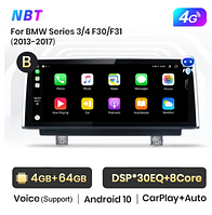 Junsun 4G Android магнітолу для BMW Series 1/2 F20 F22 3/4 F30 F32 NBT 2013 — 2017 (4GB 64GB)Series3 4