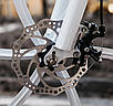 Велосипед гірський на литих дисках 21 швидкість, складаний Білий складаний дорослий дитячий підлітковий, фото 5