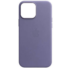 Шкіряний чохол Leather Case (AAA) для Apple iPhone 13 mini (5.4") Штучна шкіра, Бузковий / Wisteria