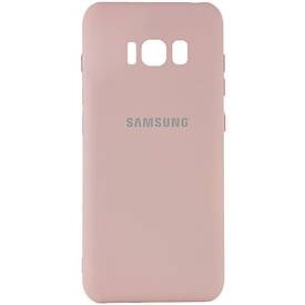Чохол Silicone Cover My Full Color Camera (A) для Samsung G955 Galaxy S8 Plus Full camera, Рожевий / Pink Sand