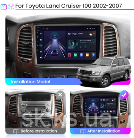 Junsun 4G Android магнітолу для Toyota Land Cruiser LC 100 2002 - 2007