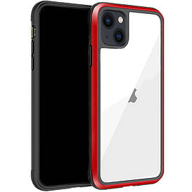 Чохол PC+TPU+Metal K-DOO Ares для Apple iPhone 13 mini (5.4") TPU+PC, Червоний
