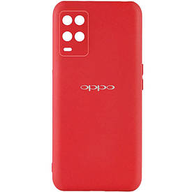 Чохол Silicone Cover My Full Color Camera (A) для Oppo A54 4G Full camera, Червоний / Red