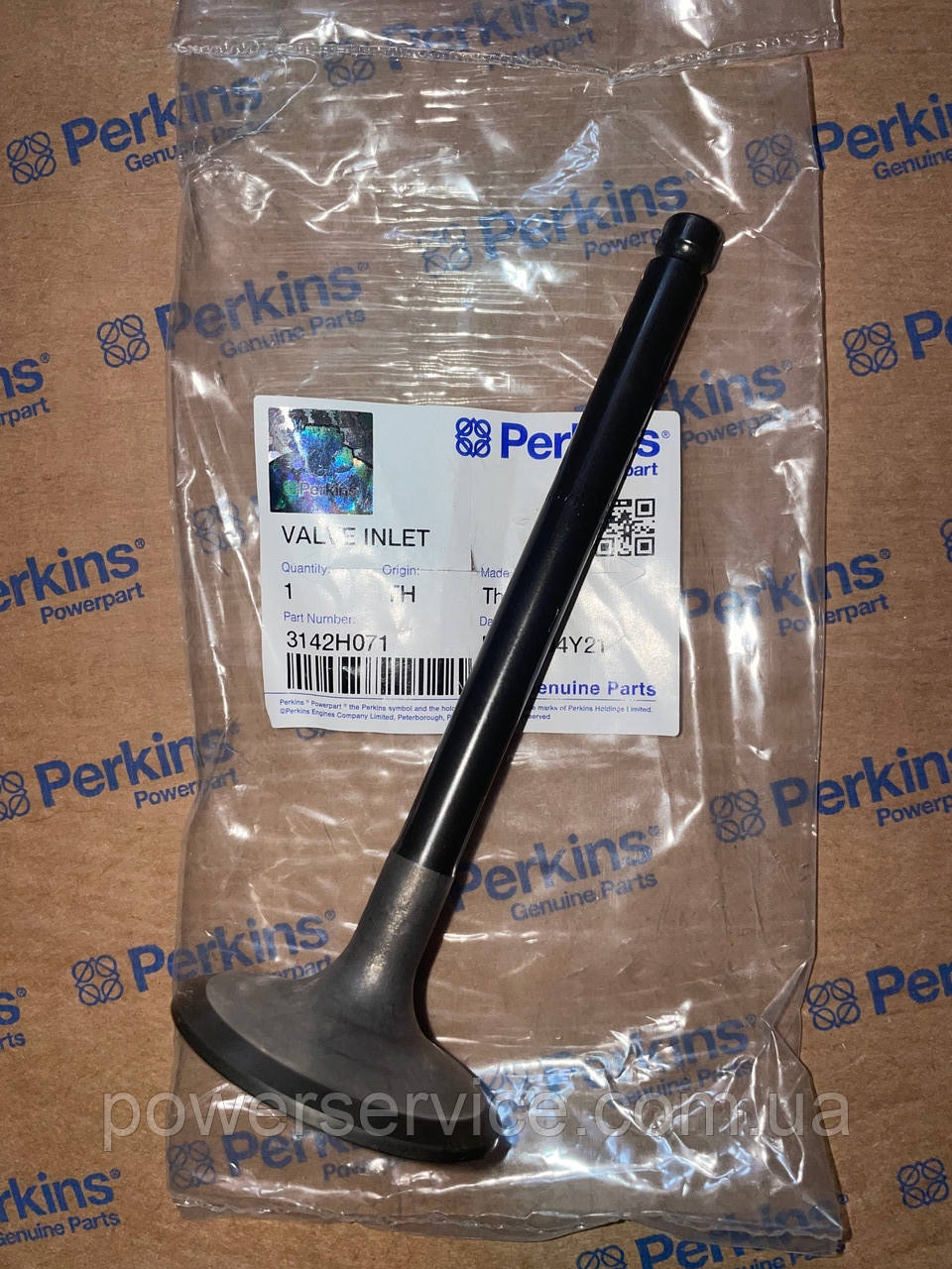 Оригінальний впускний клапан 3142H071,225-5495,02/202941 Perkins, Перкінс