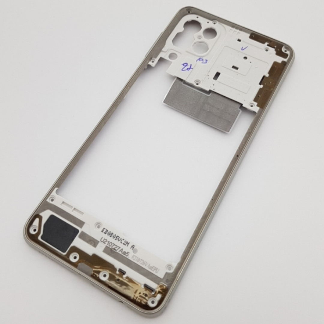 Середній корпус із кнопкою samsung m32 sm-m325 срібло сервісний оригінал з розборки