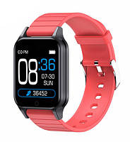 Умные смарт часы Smart Watch T96 Красные с тонометром и пульсометром