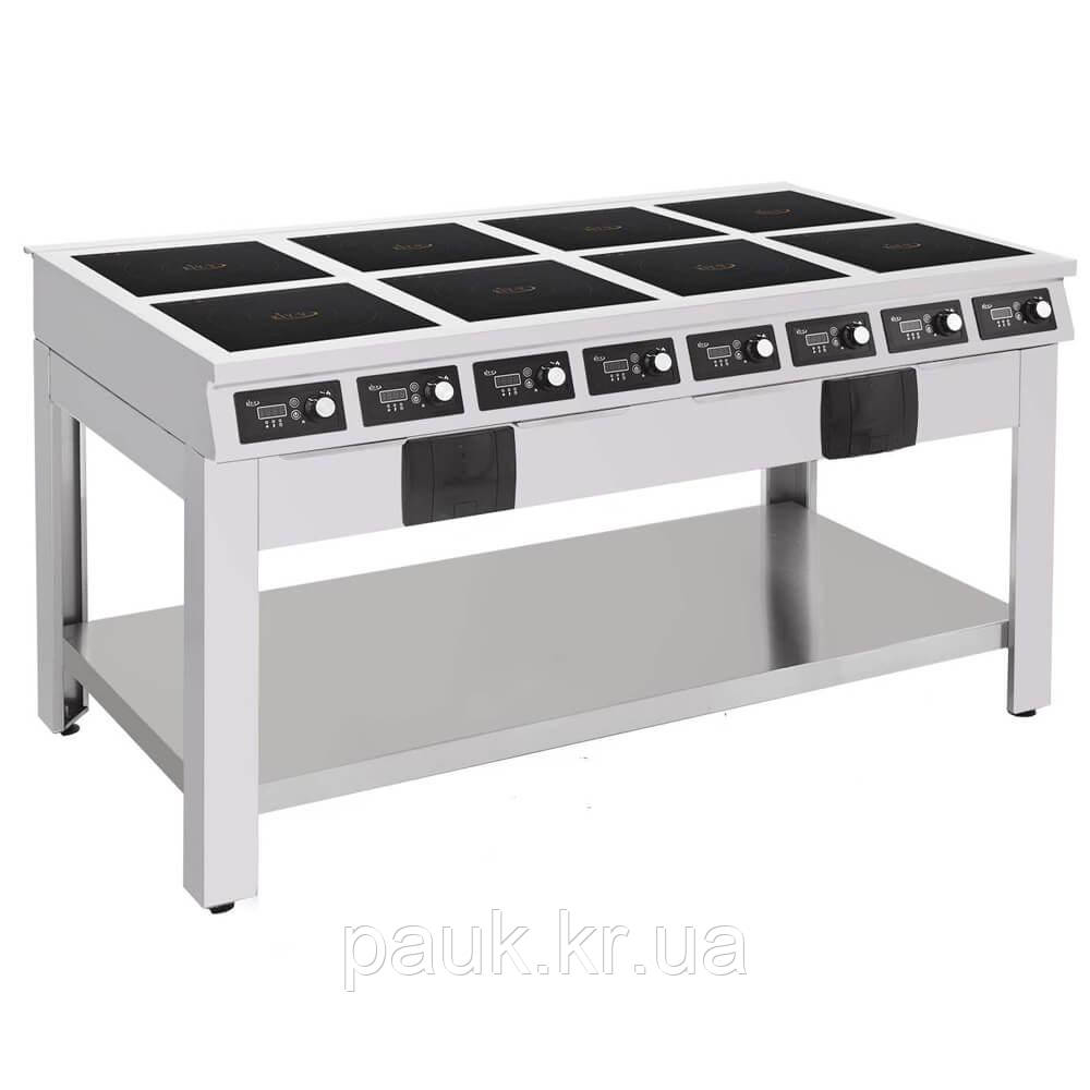 Інфрачервона професійна плита ПІЧ-8.2-28, плита інфрачервона промислова, підлогова кухонна плита на 6 конфорок, фото 1