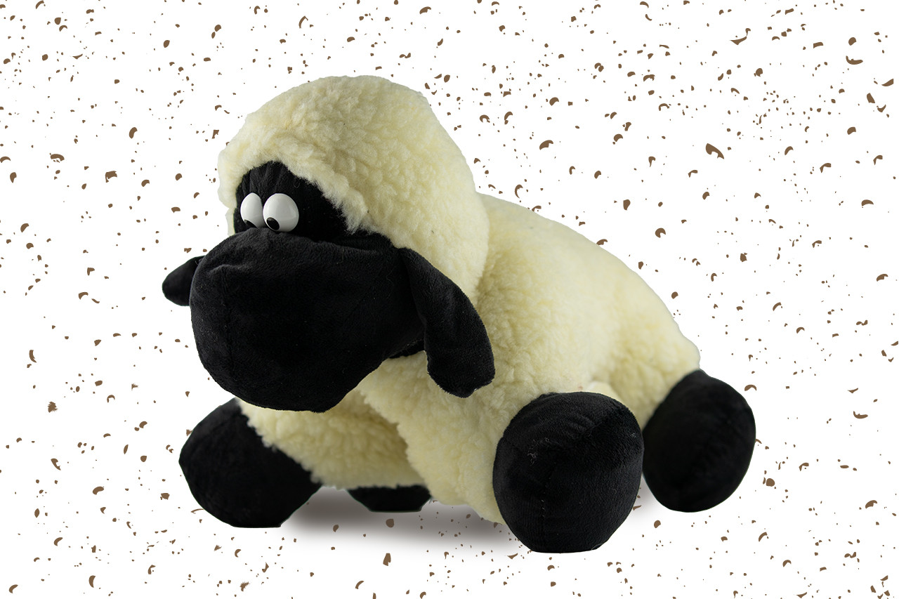 Подушка іграшка "Баранчик" складна з липучкою 36*34*17 см, фото 1