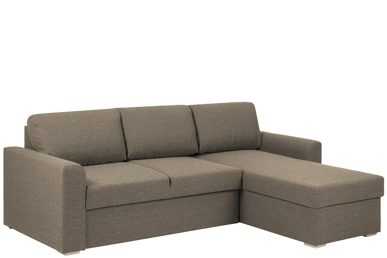 Розкладний кутовий диван EW Берн коричнево-бежевий. Дивани розкладні м'які. Диван для дому і офісу