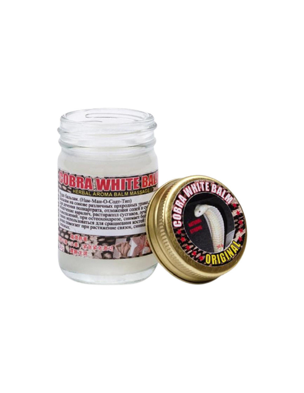 БІЛИЙ БАЛЬЗАМ З ОТРУТОЮ КОБРИ COBRA WHITE ORIGINAL BALM