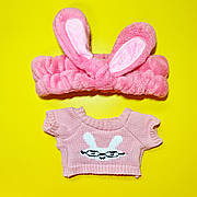 Одяг комплект пов'язка, светр на качечку м'яку дитячу іграшку ЛаЛафанфан Lalafanfan Tik-Tok (30 см)